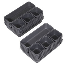 24 Stuks Bureau Lade Organizer Tool Box Organizer Kantoor Organisatie, Junk Lade Organizers voor Kantoor