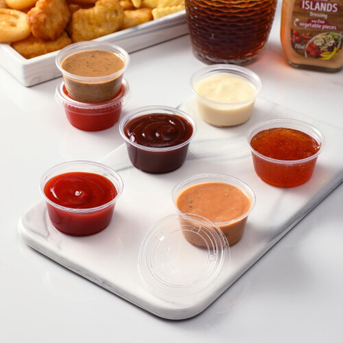 Portion Cups with Lids BPA-Free 5 oz 50 pcs 2