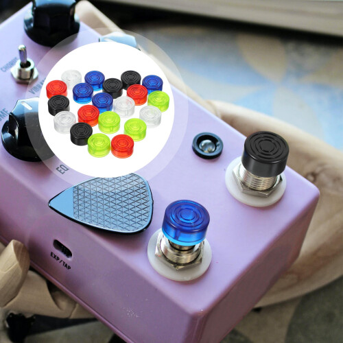 Guitar Pedal Knobs ABS Navy Blue 20 pcs 0.90x0.90x0.43 in 2