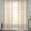 Sheer Curtains Yellow Leaf Pattern 52x108 Inch Light 1