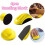 Hook and Loop Sanding Blocks with Brush 5 Inch Round and 1