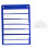 Classroom Pocket Chart Blue 7 Rows 10 Dry Erase Cards 4
