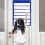 Classroom Pocket Chart Blue 7 Rows 10 Dry Erase Cards 6