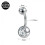 Titanium Steel Belly Button Ring 14G 12mm 8