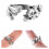 Open Ring Crochet Ring Silver 5 Pieces 0.94 x 0.87 x 0.47 8