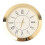 Quartz Clock Insert with Arabic Numerals and Gold Bezel 1