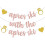 Ski-Themed Bachelorette Banner Rose Gold Double-Sided 1