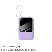 Mini 20W Power Bank with Flashlight and Digital Display
