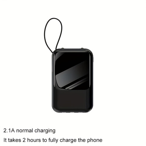 Mini 20W Power Bank with Flashlight and Digital Display