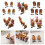 Capybara Plush Hairpin Set 5 Pieces 2