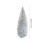 Christmas Miniature Pine Tree Bottle Brush Decoration Silver 3