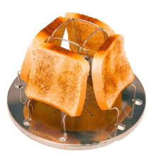 Stainless Steel Camping Toaster 4-Slice Portable