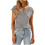 Γυναικείο Μπλούζα με V-Neck, Ελαφρύ, Ελαστικό, Casual 1