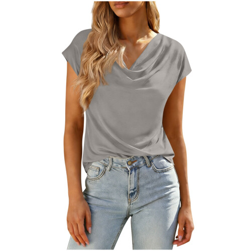 Γυναικείο Μπλούζα με V-Neck, Ελαφρύ, Ελαστικό, Casual