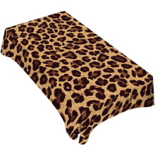 Tovaglia rettangolare con stampa leopardata marrone 60x84 pollici