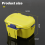 Fishing Bait Box Yellow Breathable Moisture-Retaining 2