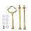 Gold 3-Tier Cake Stand Set with Handle 1