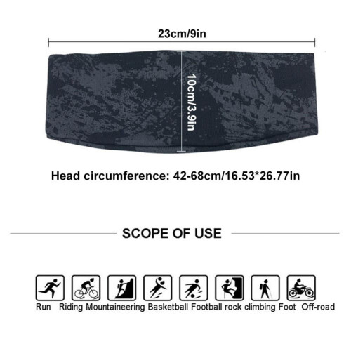 Polyester Sweatband Antibacterial Sweat-Absorbent 42-68cm 2