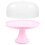 Cake Plates with Dome Cover PP Stand 1 Set 6