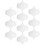 Ibasenice Reusable Cloth Sanitary Pads White 10pcs 6