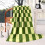 Coperta in flanella a quadri neri 50x60 1