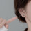Sterling Silver Clover Half Hoop Earrings for Women 7