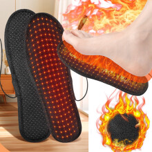 USB-uppladdningsbara uppvärmda skoinlägg, svarta, 2-pack