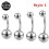 Titanium Steel Belly Button Ring 14G 12mm 2
