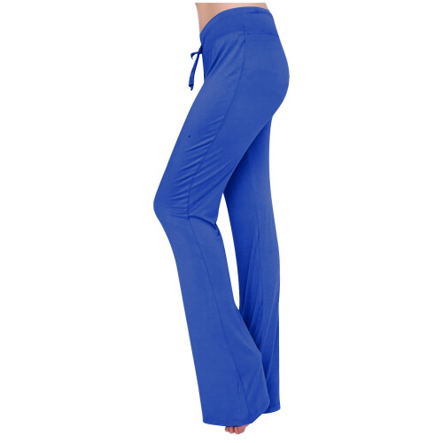 Dam Utsvängda Yogaleggings Dragsko Vida Ben Blå XL