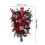 Artificial Pine Teardrop Wreath 19.68 inch with Red Berry 2