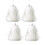 White Foam Christmas Ornaments 4PCS Lightweight Shatterproof 2