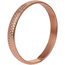 Bracciale in rame da donna, realizzato a mano, concavo, puro al 99%.