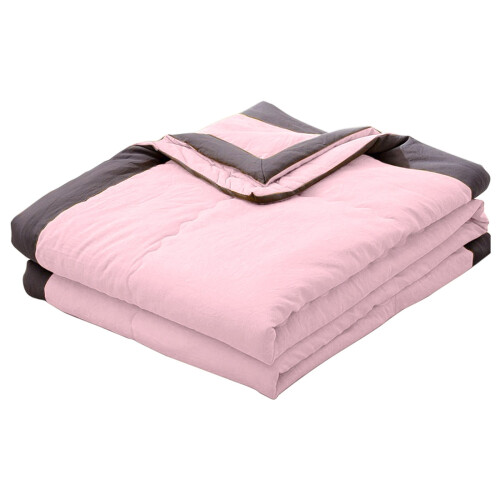 Couverture d'été double face en coton lavé (1 pièce)
