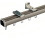 Rail de rideau coulissant doré fixé au plafond, 120 cm 1