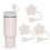 Silikonblomma med sugrörsskydd för 900 ml och 1120 ml 1