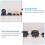MUSEYA Black Ball Display Stand Simple Design 1 Piece 8
