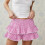 Women's Plus Size Gingham Mini Shorts 70 cm 1