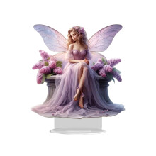 Statuetta decorativa da tavolo in acrilico raffigurante una fata, 7,8 pollici (circa 198 cm).