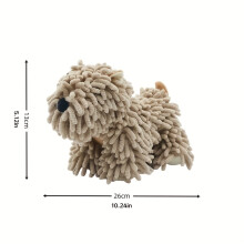 Soft Chenille Towel Cartoon Dog Design 1pc Polyester