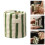 Retro-gestreifte, handbemalte Keramik-Kaffeetasse (355 ml) 1