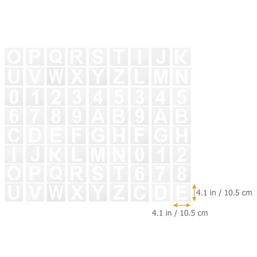 Alphabet Stencils DIY Craft Home Decoration 36 pcs 1