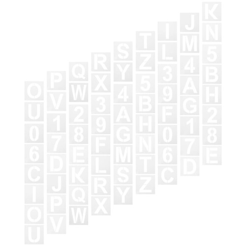 Alphabet Stencils DIY Craft Home Decoration 36 pcs 2