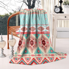 Plaid bohème doublé sherpa 50 x 60 pouces