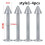 Stainless Steel Labret Studs CZ Opal 4-25 pcs 4