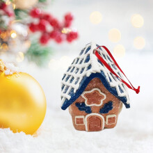 Kit de décoration de maison en pain d'épice en résine (12 pièces)