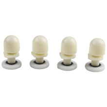 Roulettes pour porte de douche simple, lot de 4