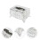 Papperslåda Silver Förgylld Hemtillbehör 1-pack 1