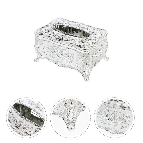 Papperslåda Silver Förgylld Hemtillbehör 1-pack