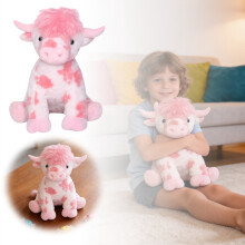 Pink Cow Stuffed Animal 19.7 inch Weighted Plush Toy
