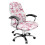 Housse extensible pour chaise de bureau, motif papillon et fleurs, taille L 1